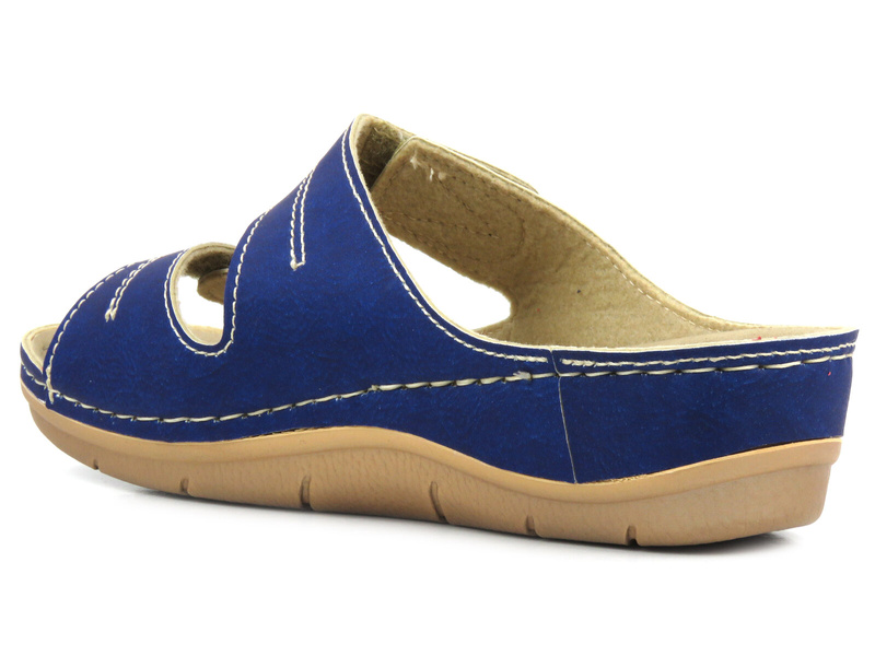 Wygodne klapki damskie - INBLU MALVA, niebieskie