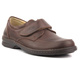 Skórzane półbuty męskie o podwyższonej tęgości H - HELIOS Komfort 806, brązowe
