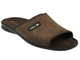 Kapcie męskie z odkrytymi palcami - INBLU OG-7D, ciemny brąz 