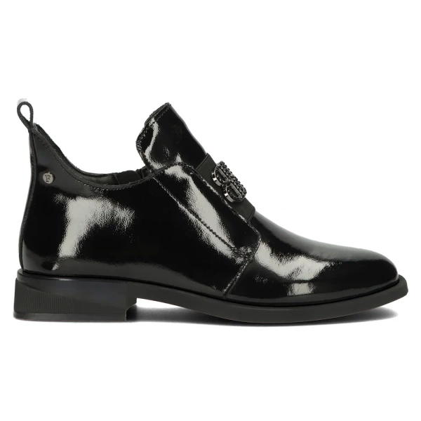 Botki damskie skórzane -Filippo DBT4763/23, czarne