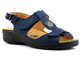 Wygodne sandały damskie o tęgości H - Axel 2275, granatowe