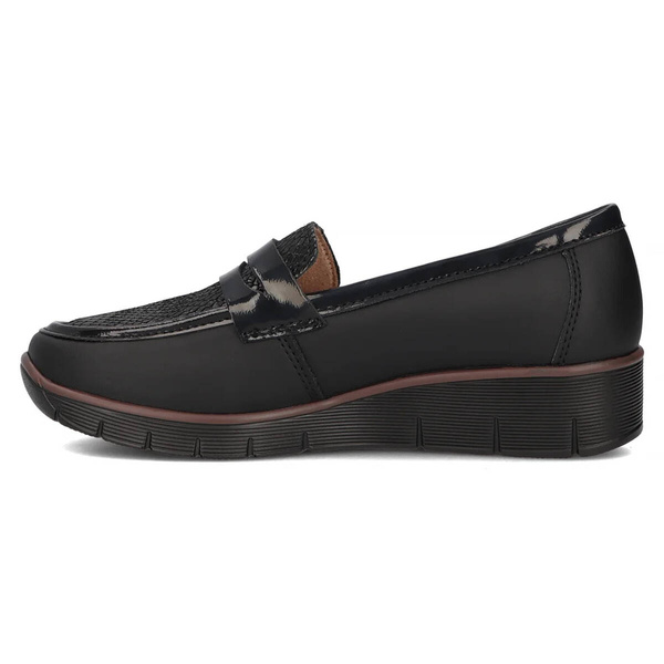 Półbuty, loafersy damskie - Filippo DP6455/24, czarne