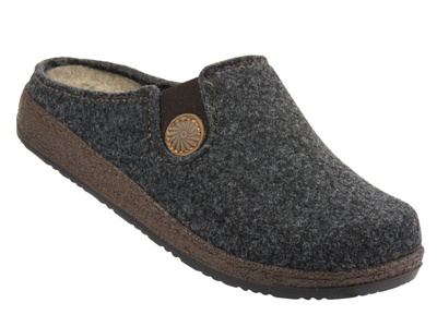 Ciepłe kapcie damskie Befado 155D183, brązowe