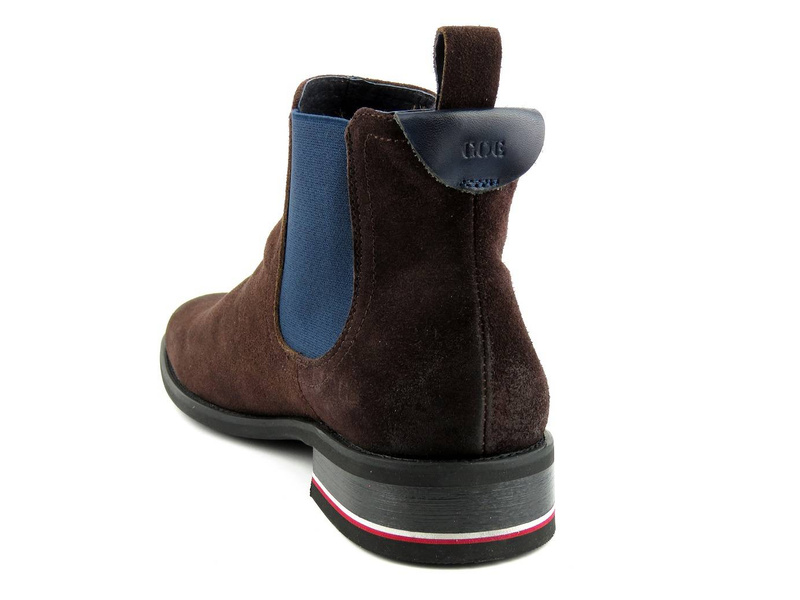 Skórzane sztyblety męskie GOE II1N4042, brązowe