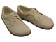 BareFoot skórzane minimalistyczne buty damskie ecru Helios Komfort 715-2B 