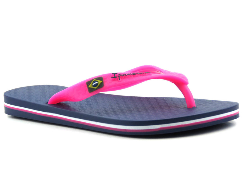 Gumowe japonki damskie IPANEMA 80408, niebiesko-różowe