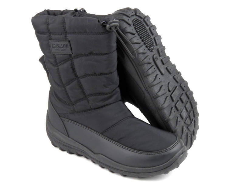 Wysokie śniegowce damskie ciepłe - BIG STAR KK274599, czarne