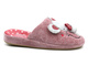 Ciepłe kapcie damskie-American Club SL10/23 różowe