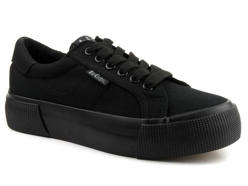 Trampki damskie, creepersy Lee Cooper 21-31-0105L, czarne
