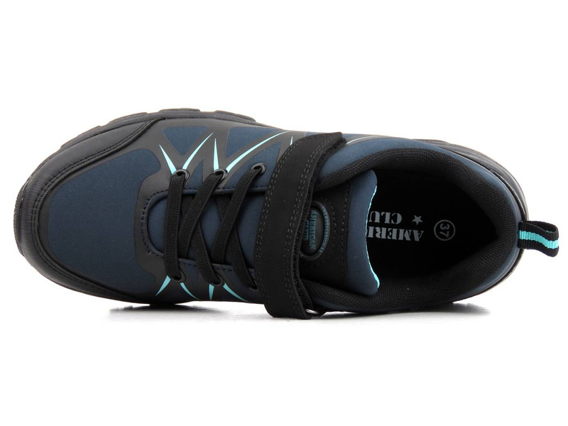 Trekkingi damskie / młodzieżowe - AMERICAN CLUB Soft Shell WT93/22, granatowe