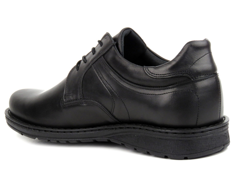 Półbuty męskie ze skóry naturalnej - Tapi 7272, czarne