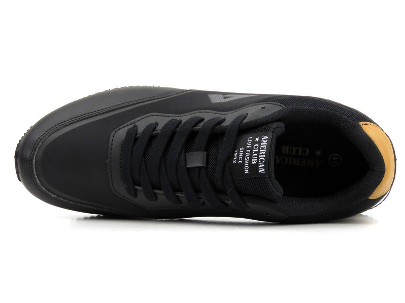 Sportowe obuwie, sneakersy męskie AMERICAN CLUB FH 22/22, czarne