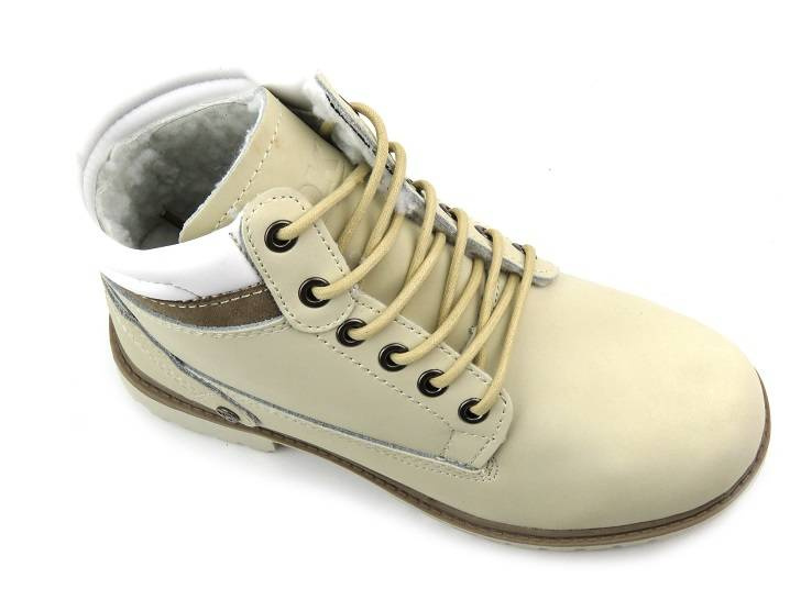 Trapery, ciepłe buty damskie zimowe - DK XC171073, jasnoszare