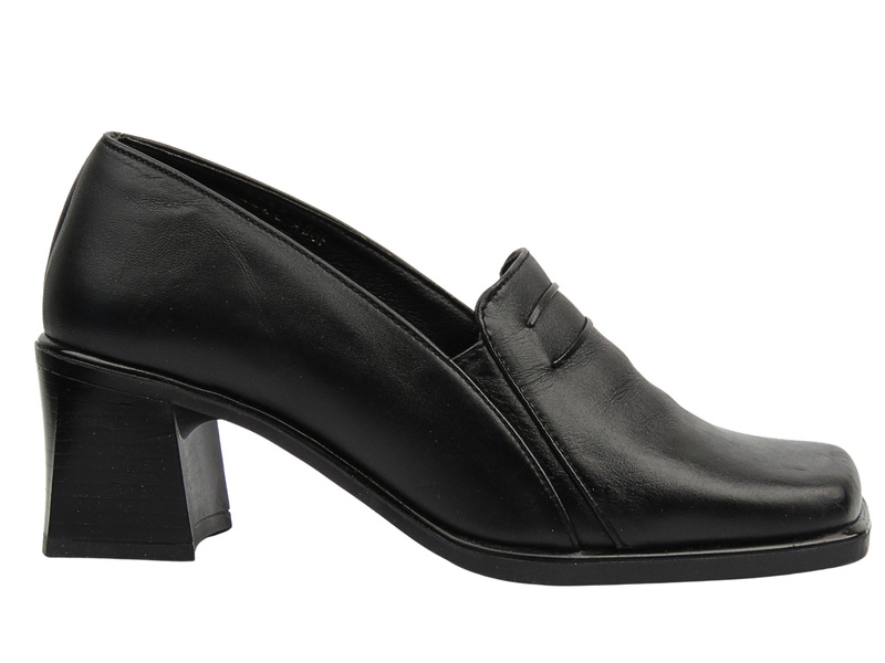 Eleganckie buty damskie na obcasie - BUCIK 12, czarne