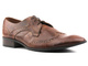 Skórzane półbuty, brogsy męskie MOSKAŁA A118, brązowe