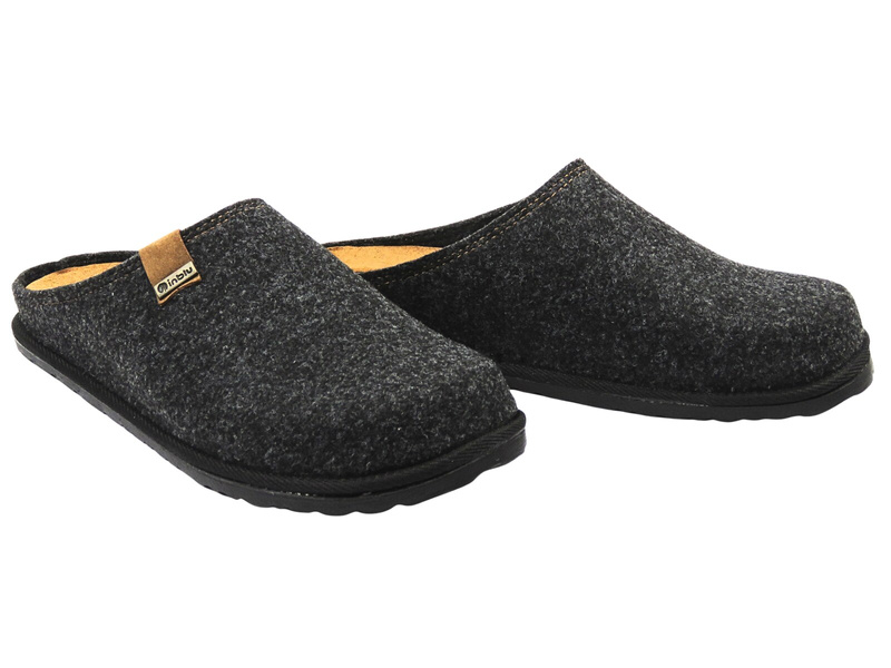 Wygodne kapcie męskie INBLU SI-25, grafitowe