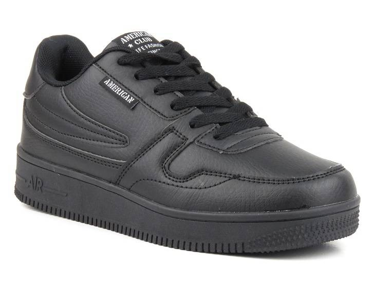 Buty młodzieżowe sportowe AMERICAN CLUB FH 57/23, czarny
