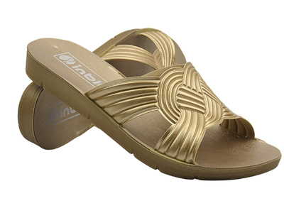 Klapki damskie platynowe Inblu ME-43 Modny desing