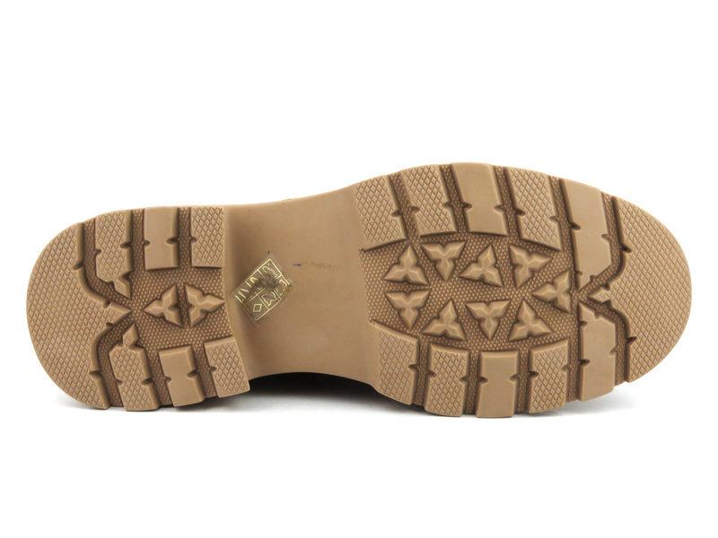 Trapery, botki damskie skórzane - Artiker 53C960, brązowe