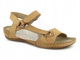 Wygodne sandały damskie ze skóry licowej - HELIOS Komfort 249, brązowe