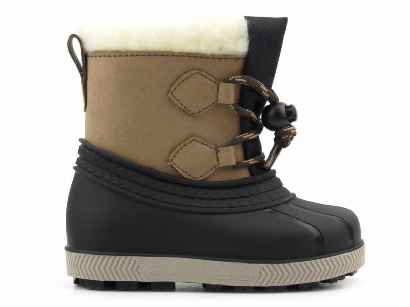 Śniegowce dziecięce ocieplane - Manitu 120002-02, brązowe