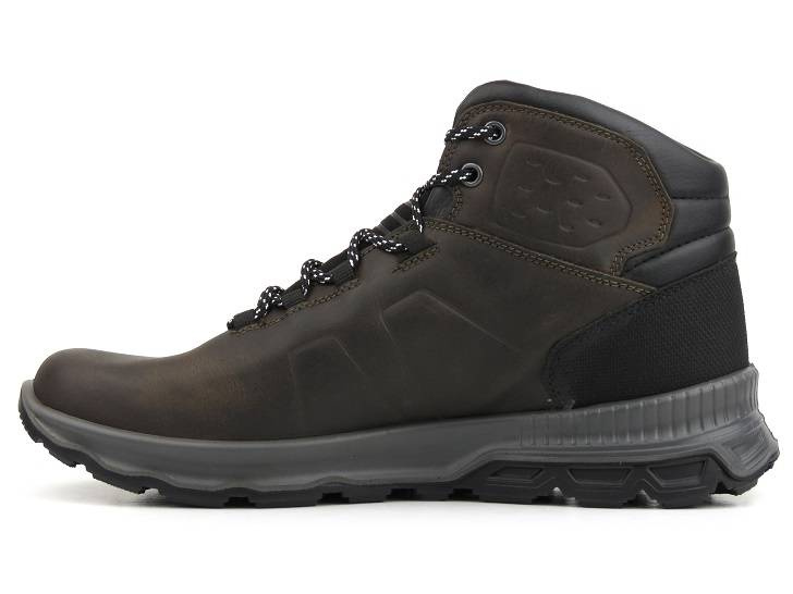 Włoskie trekkingi męskie z membraną - GRISPORT 14803T42G Marrone Texas, ciemnobrązowe