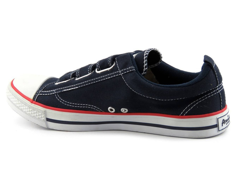 Trampki męskie, buty sportowe AMERICAN CLUB LH-203, granatowe