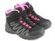 Buty trekkingowe dziecięce / młodzieżowe zimowe  AMERICAN CLUB WT107/22 WT112/22, czarne z fuksją
