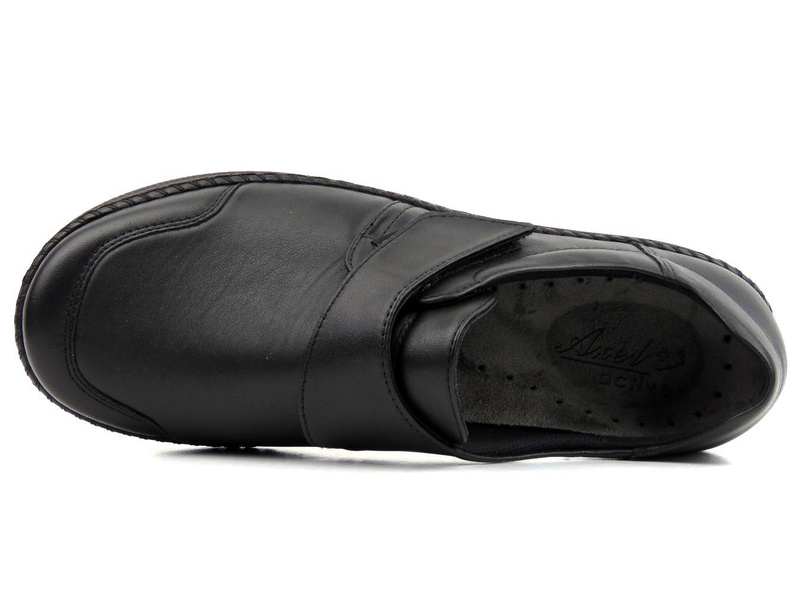 Półbuty damskie o podwyższonej tęgości K - AXEL KOSELA 1705/9705, czarne