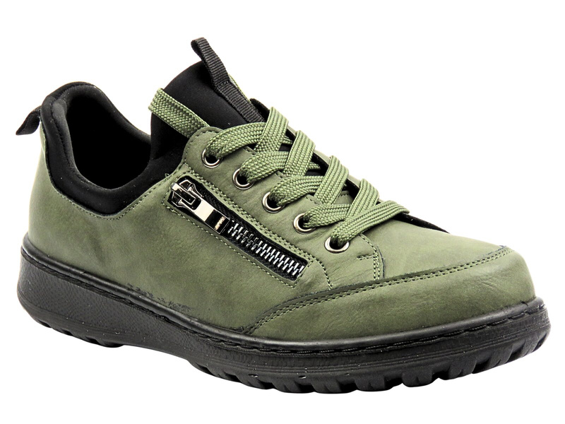 Sportowe półbuty damskie zielone Potocki 25-90359