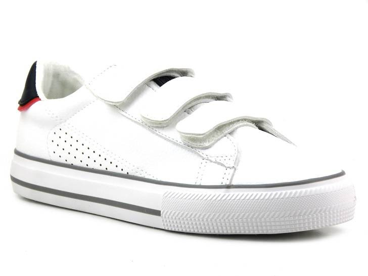 Trampki damskie na rzepy - BIG STAR LL274A207, białe