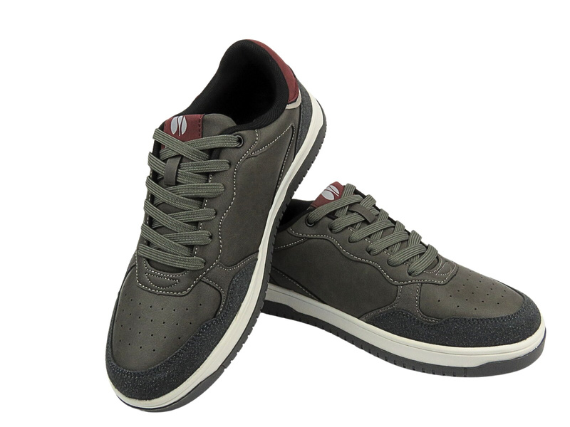 Sznurowane buty sportowe męskie szare Inblu IU-14