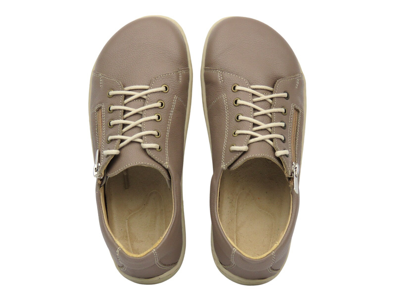 BareFoot półbuty minimalistyczne damskie khaki Helios Komfort 436
