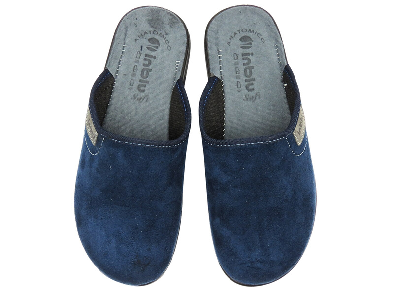 Wygodne kapcie męskie INBLU DG-82U, granatowe