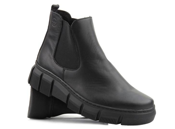 Skórzane sztyblety damskie polskiej marki HELIOS Komfort 510S, czarne