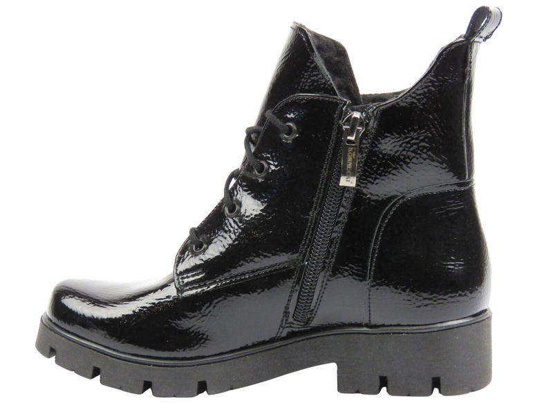 Botki, trzewiki dziecięce dziewczęce Kornecki 06921, czarne