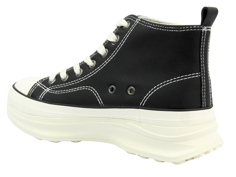 Wysokie trampki damskie - Big Star 00274063, czarne