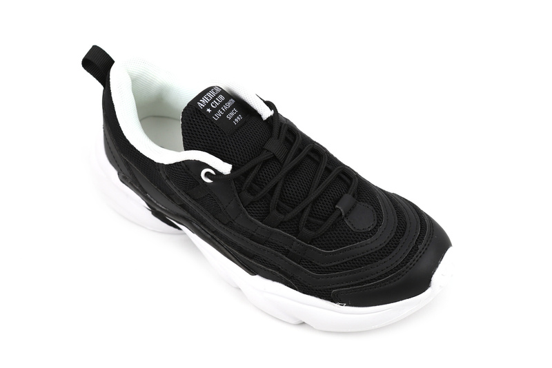 Buty sportowe damskie, adidasy American Club FH 30/22, czarne