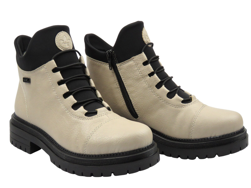 Wygodne botki damskie Rieker Y3163-60, beżowe