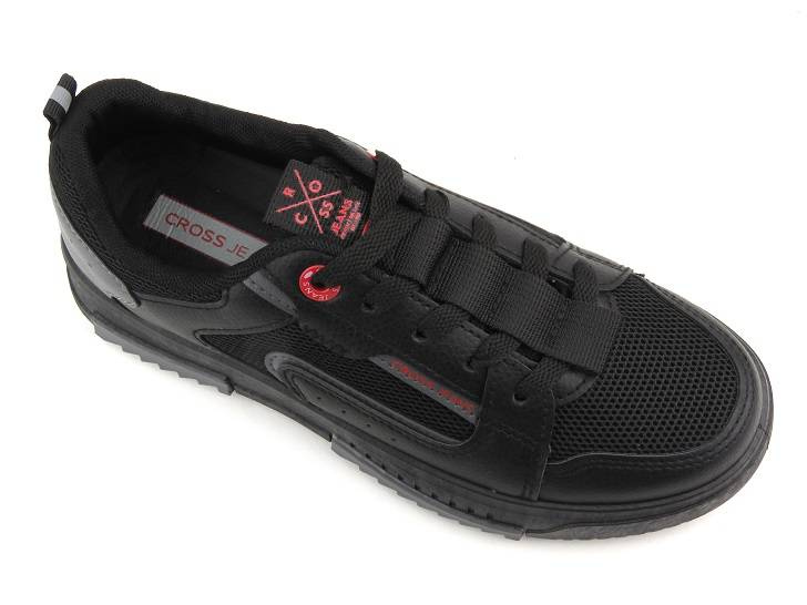 Sneakersy, buty sportowe damskie - CROSS JEANS LL2R4012C, czarne