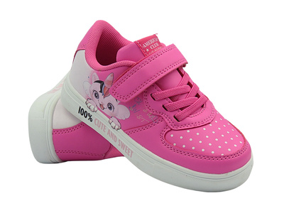 Buty dziecięce sportowe fuksja American Club ES 156/24