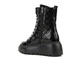 Pikowane workery damskie na platformie - VENEZIA 11216, czarne