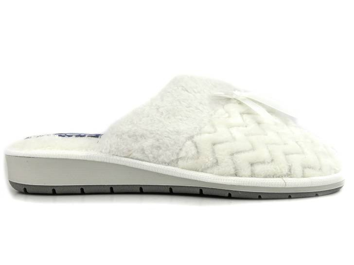 Miękkie kapcie damskie z futerkiem - INBLU JULIA, beżowe