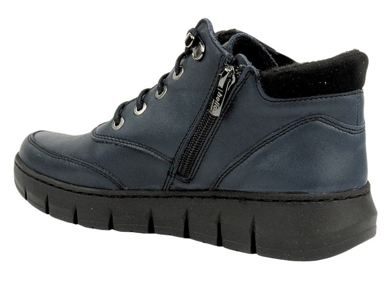 Wygodne botki damskie Helios Komfort 561, granatowe