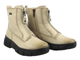 Wygodne botki damskie ze skóry Cambell, beżowe