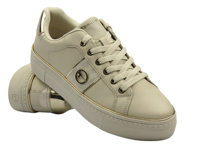 Sneakersy damskie - TAMARIS 1-23724-42, beżowe