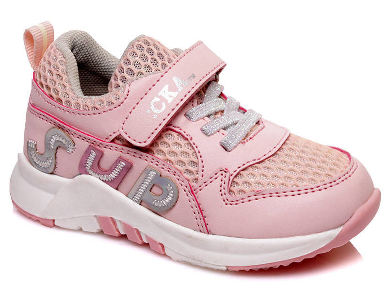 Buty sportowe, adidasy dziecięce na rzepy - WEESTEP R913633321, jasnoróżowe