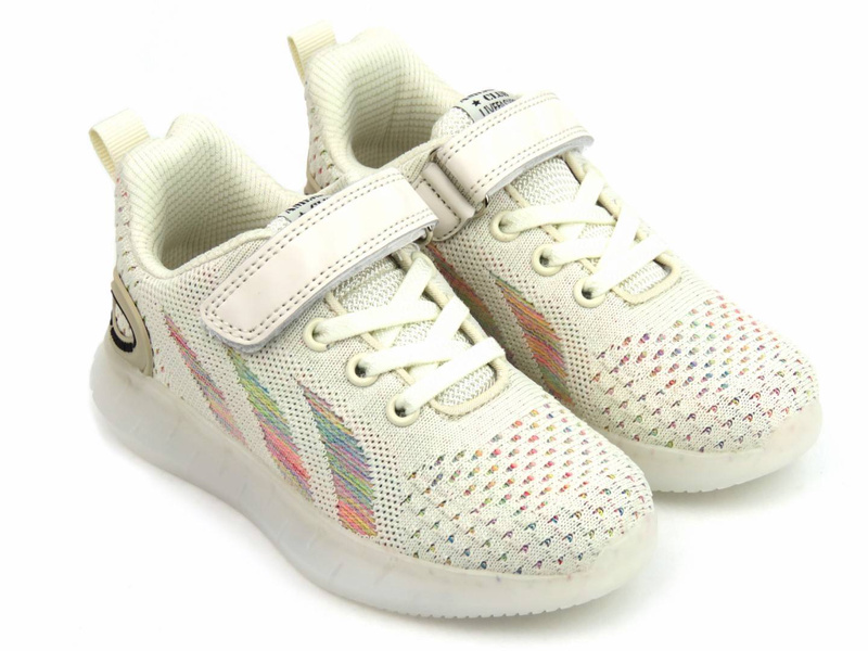 Buty sportowe dziecięce, adidasy American Club RL 79/22, beżowe