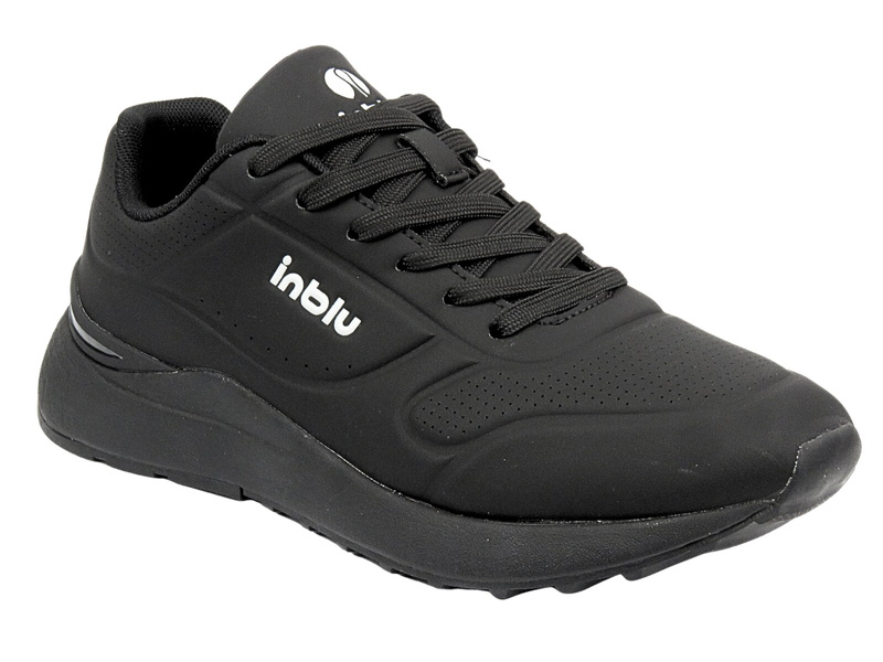 Sznurowane buty sportowe męskie czarne Inblu IU-11 