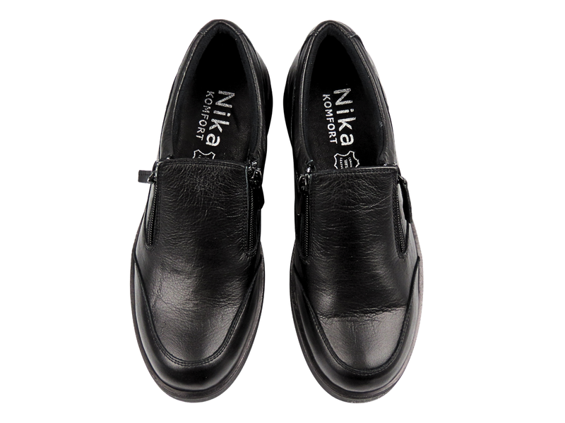 Wygodne półbuty damskie Nika Komfort 0639-25036, czarne